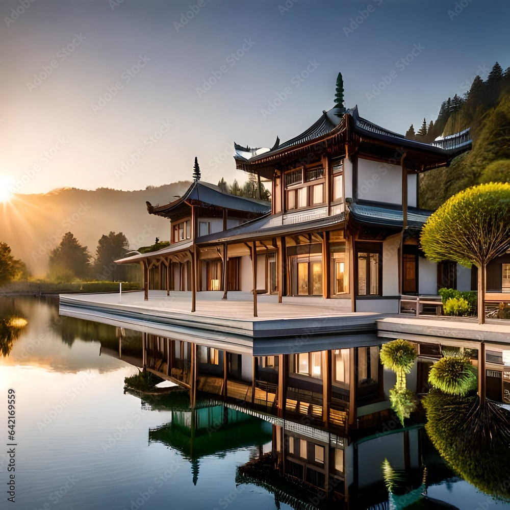 Fototapeta premium pavilion in the park