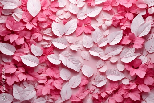 Pink Leaves Background, Pink Leaves Wallpaper, Leaves Background, Leaves Wallpaper, Fallen leaves Background, AI Generative