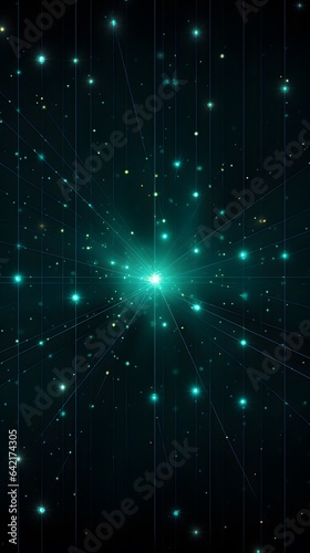 Abstract background with glowing lines and particles. Futuristic technology style. Elegant background for business presentations.