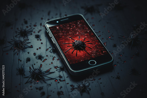 smartfon zainfekowany przez malware