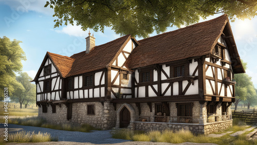 Architectural medieval old building environment photorealistic © Supriyanto
