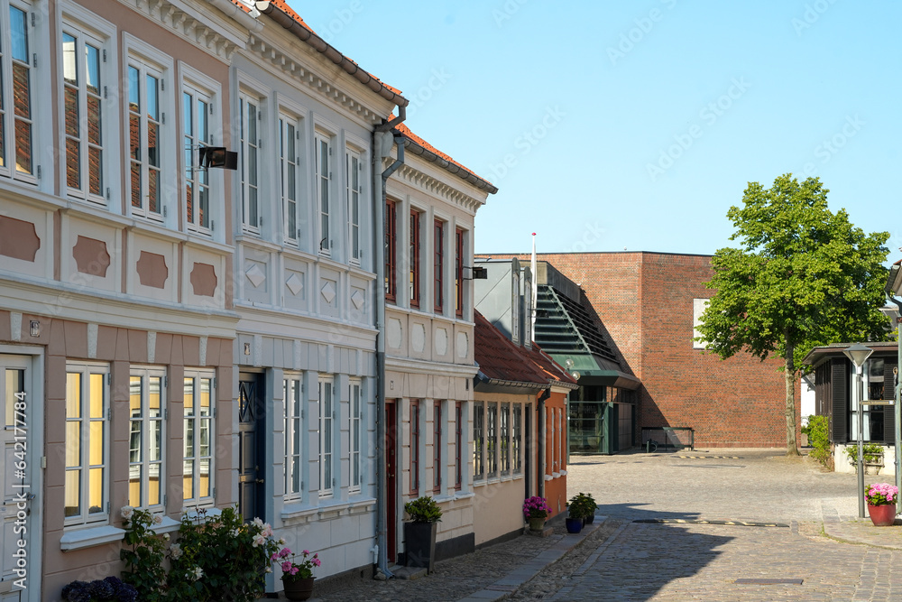 In den Straßen von Odense in Dänemark