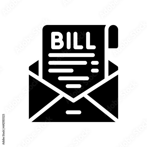 bill glyph icon