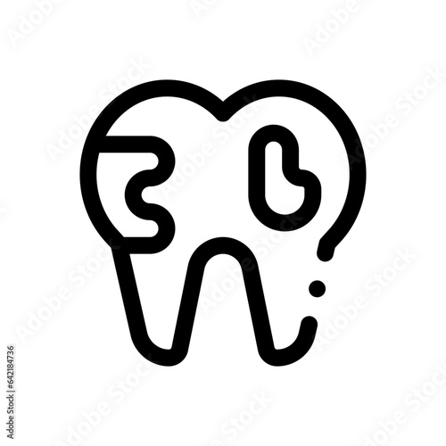 tooth line icon