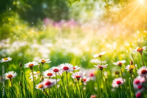 art abstract spring background or summer background with fresh 