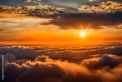 Sunset sky for background,sunrise sky and cloud at morning 