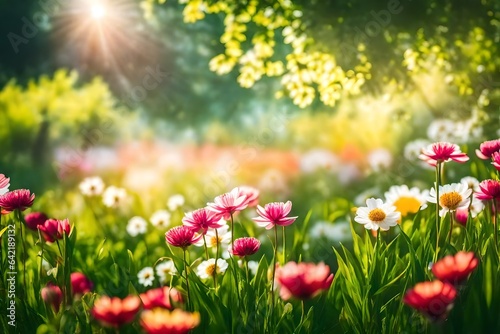 art abstract spring background or summer background with fresh © Mustafa_Art
