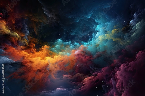  colorful Sky cloud patterns like smokey effect nebula form galaxy universe