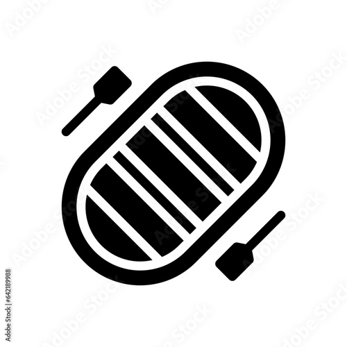 rafting glyph icon