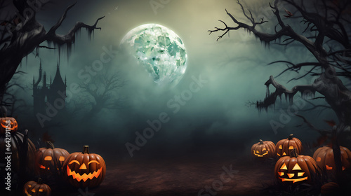 Spooky halloween copy space background