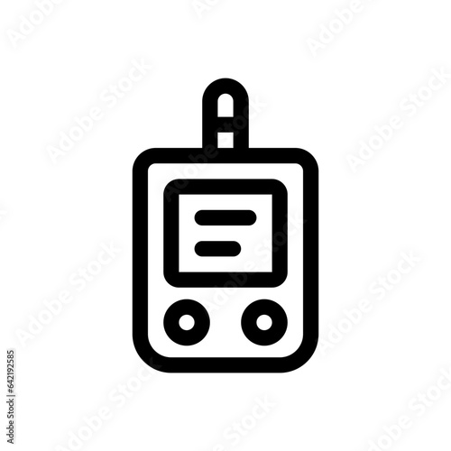glucose meter line icon