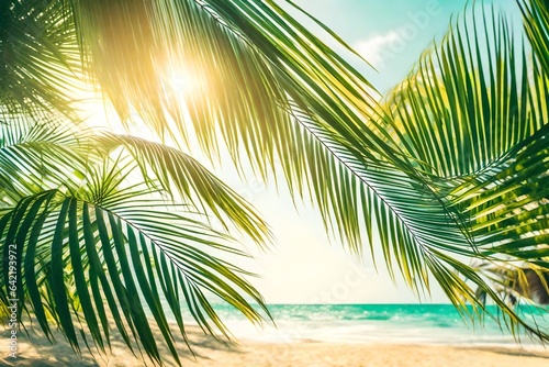 palm trees on the beach