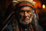Portrait of an Elderly Native American