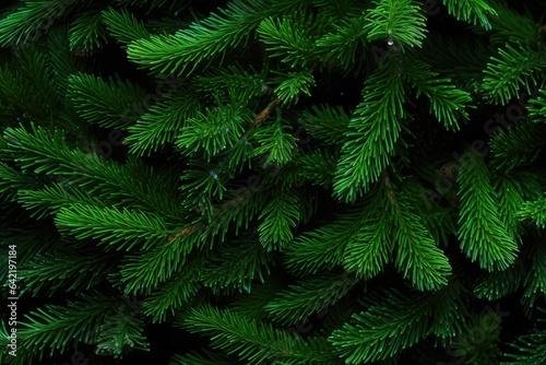 Spruce branches  background