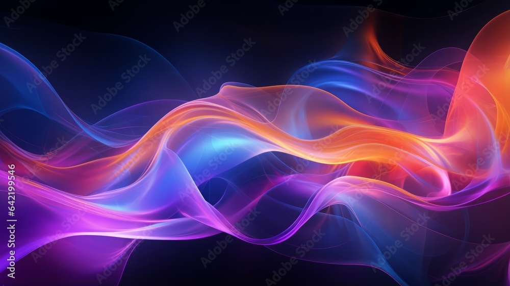 Fototapeta premium background neon colored luminous.
