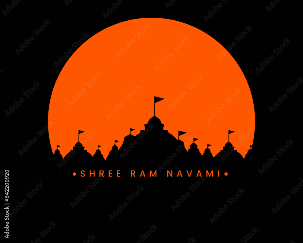 creative indian festival happy dussehra ram navami banner design template