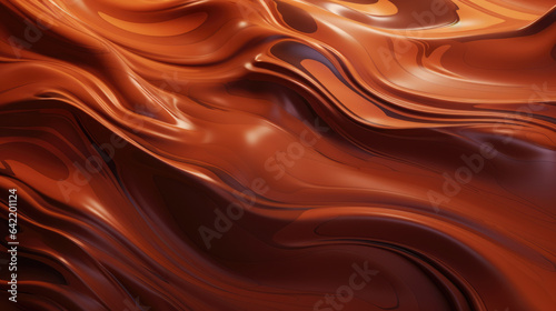 Hot chocolate texture tasty background. Delicious liquid hot cocoa lava waves