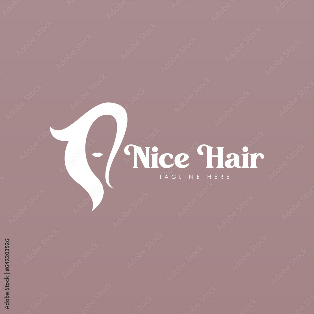 Women hair logo design concept. Hair logo template. Hair fashion logo ...