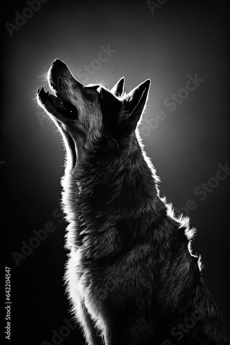 wolf lone lonestudio silhouette photo black white vintage backlit portrait motion contour tattoo