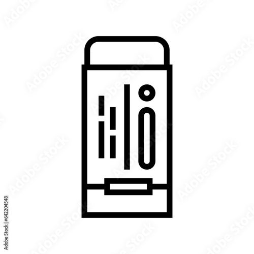 drafting eraser architectural drafter line icon vector. drafting eraser architectural drafter sign. isolated contour symbol black illustration