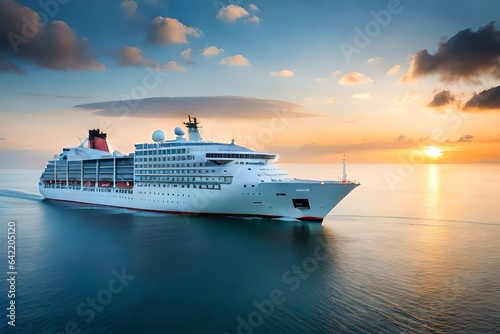 cruise ship in the sea photo
