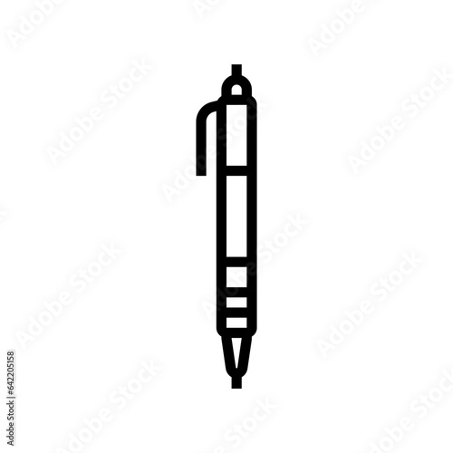 drafting pencil architectural drafter line icon vector. drafting pencil architectural drafter sign. isolated contour symbol black illustration