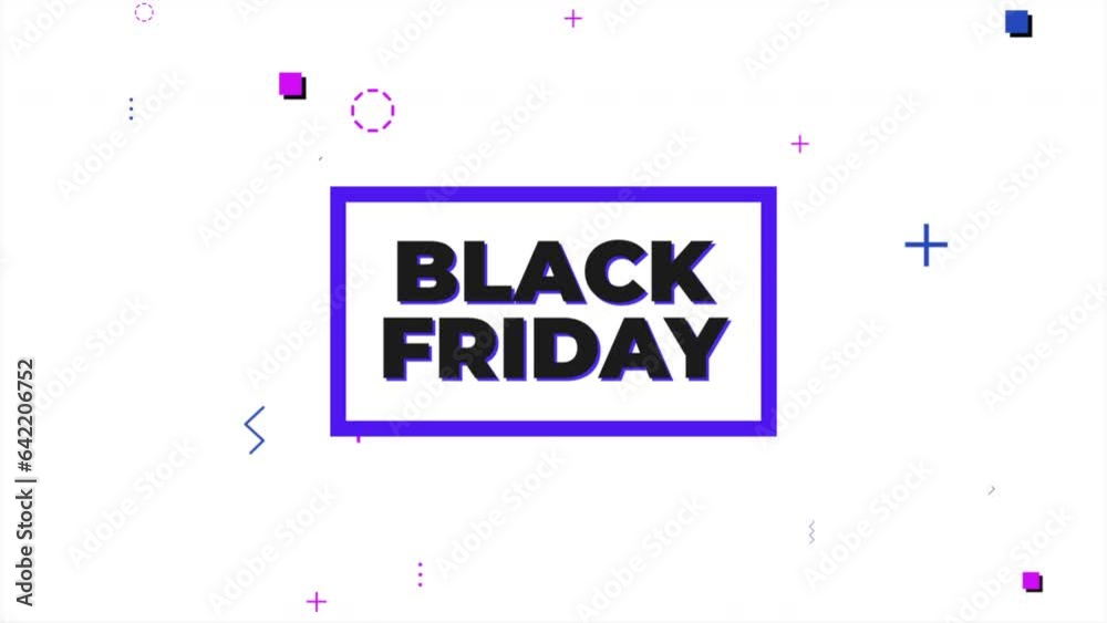 Black Friday with Memphis shapes on white gradient, motion abstract holidays, retro and business style background Black Friday with Memphis shapes on white gradient, motion abstract holidays, retro and business style background