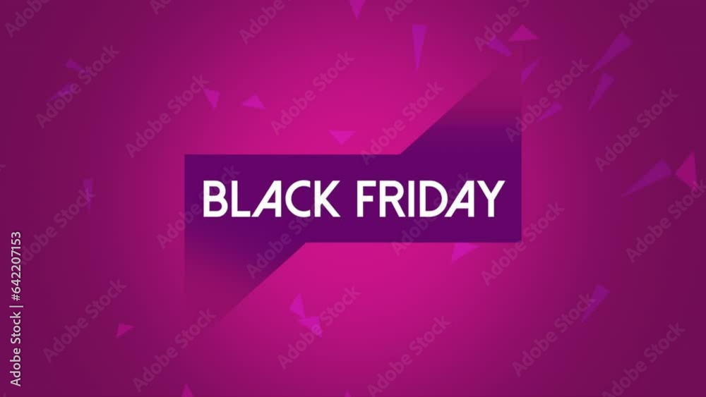 Black Friday with Memphis shapes on purple gradient, motion abstract holidays, retro and business style background Black Friday with Memphis shapes on purple gradient, motion abstract holidays, retro and business style background