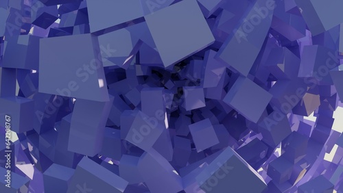 3d render of abstract background with building blocks