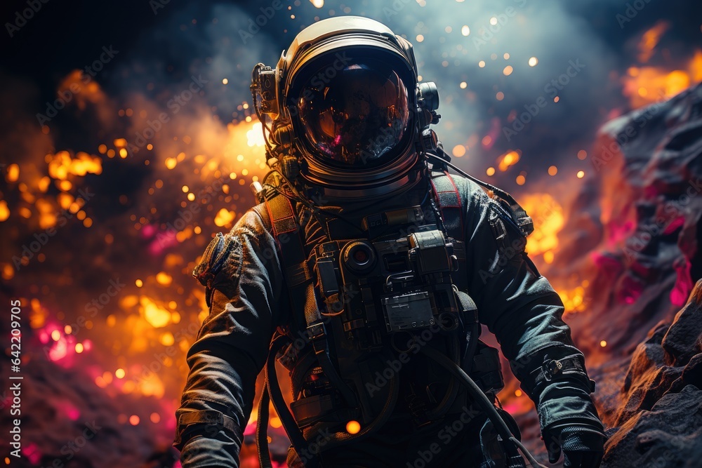 Embracing Infinity: A Glimpse into the Extraordinary as an Astronaut Floats Freely in Outer Space Embracing Infinity: A Glimpse into the Extraordinary as an Astronaut Floats Freely in Outer Space