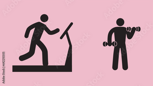 People exercising for health and fitness

