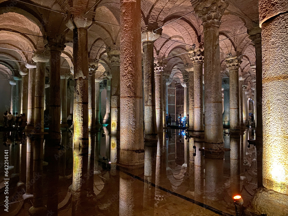 Basilica Cistern is in Istanbul, Turkey.