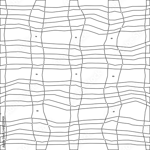 White background with black pattern. Texture with figures from lines.Line shape design.Abstract background for web page, textures, card, poster, fabric, textile. Monochrome graphic repeating design. 