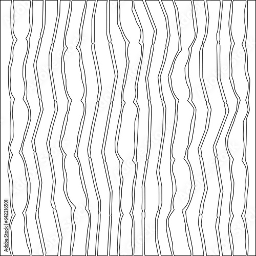 White background with black pattern. Texture with figures from lines.Line shape design.Abstract background for web page, textures, card, poster, fabric, textile. Monochrome graphic repeating design. 