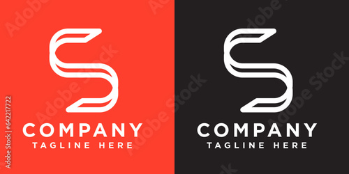 S logo Symbol. Letter alphabet ss business company icon. Vector sign of  minimalist modern company initial monogram mark. Brand identity font typography 