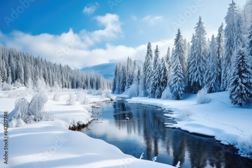 Beautiful Winter landscape - stock concepts