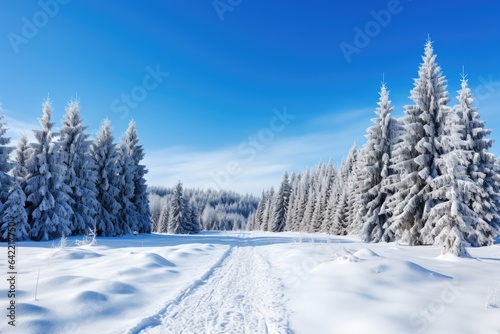 White snow-capped Christmas time - stock concepts