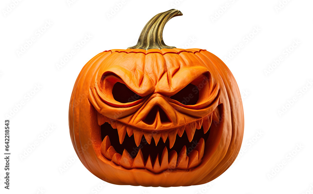 Jack O' Lantern, cut out. Halloween pumpkin, the main symbol of the Happy Halloween holiday