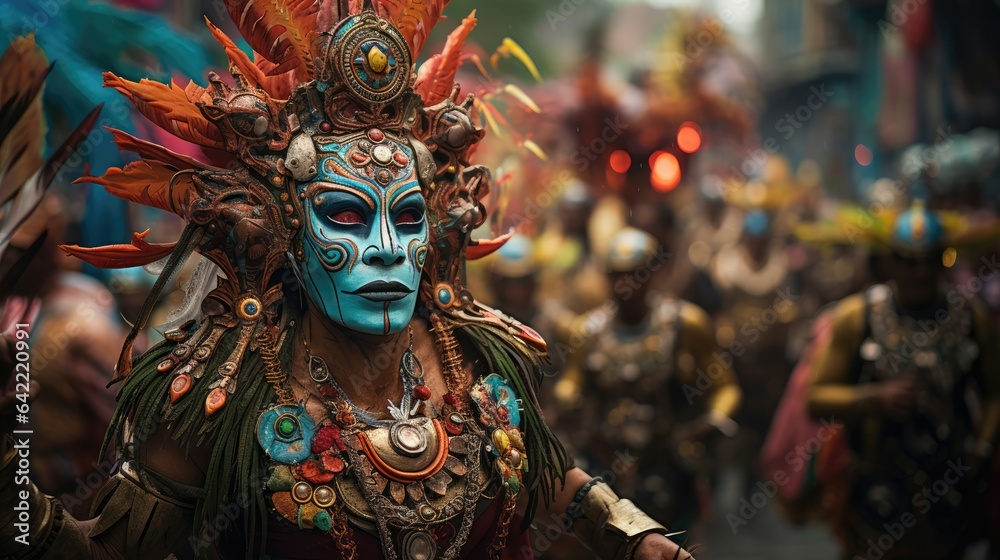 Elaborate parades intertwine ancient beliefs and contemporary creativity, embracing life's cyclic nature, fostering connection with ancestry