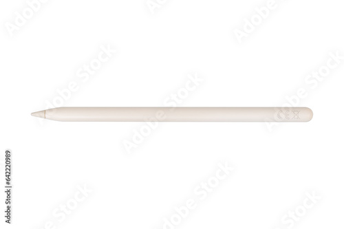 Bilde på lerret White stylus pen isolated on white background.