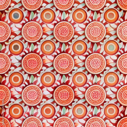 Beautiful Seemless Pink and Orange Perones Pattern for a Vibrant Look