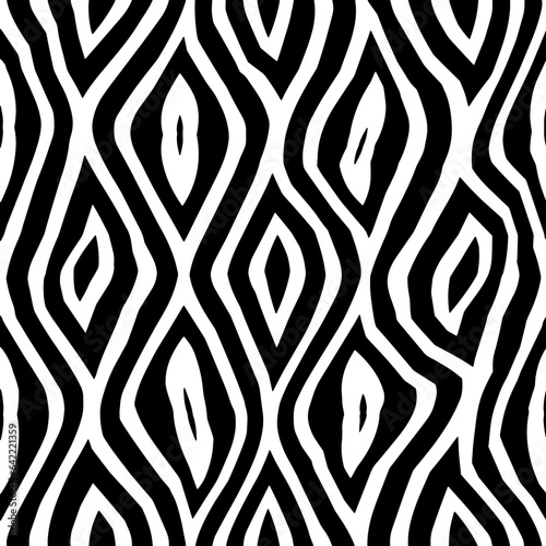 White background with black pattern.Repeat Pattern for fashion, textile design, on wall paper, wrapping paper, fabrics and home decor. Seamless pattern in grunge style.