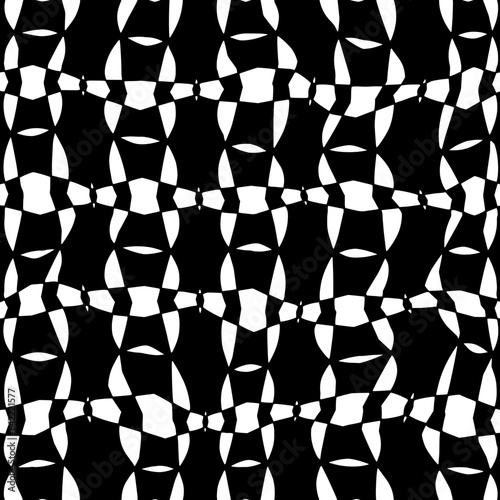 White background with black pattern.Repeat Pattern for fashion, textile design,  on wall paper, wrapping paper, fabrics and home decor. Seamless pattern in grunge style.