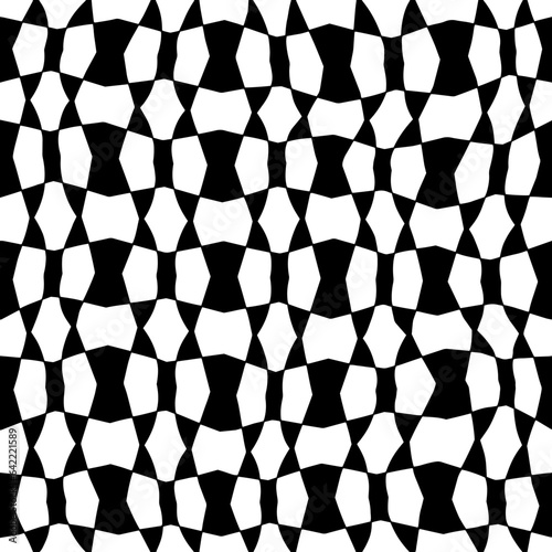 White background with black pattern.Repeat Pattern for fashion, textile design,  on wall paper, wrapping paper, fabrics and home decor. Seamless pattern in grunge style.