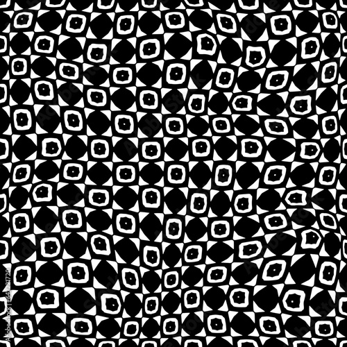 White background with black pattern.Repeat Pattern for fashion, textile design,  on wall paper, wrapping paper, fabrics and home decor. Seamless pattern in grunge style.