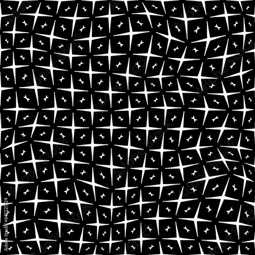 White background with black pattern.Repeat Pattern for fashion, textile design,  on wall paper, wrapping paper, fabrics and home decor. Seamless pattern in grunge style.