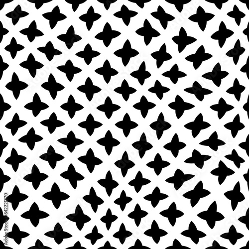 White background with black pattern.Repeat Pattern for fashion, textile design,  on wall paper, wrapping paper, fabrics and home decor. Seamless pattern in grunge style.