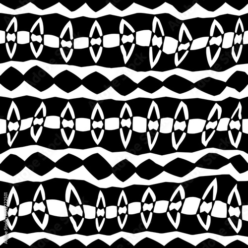 White background with black pattern.Repeat Pattern for fashion, textile design,  on wall paper, wrapping paper, fabrics and home decor. Seamless pattern in grunge style.