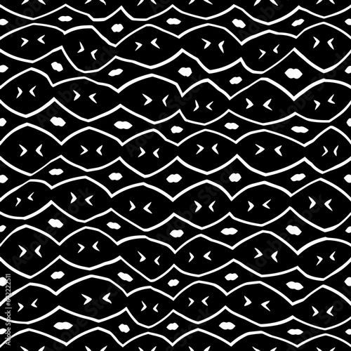 White background with black pattern.Repeat Pattern for fashion, textile design,  on wall paper, wrapping paper, fabrics and home decor. Seamless pattern in grunge style.