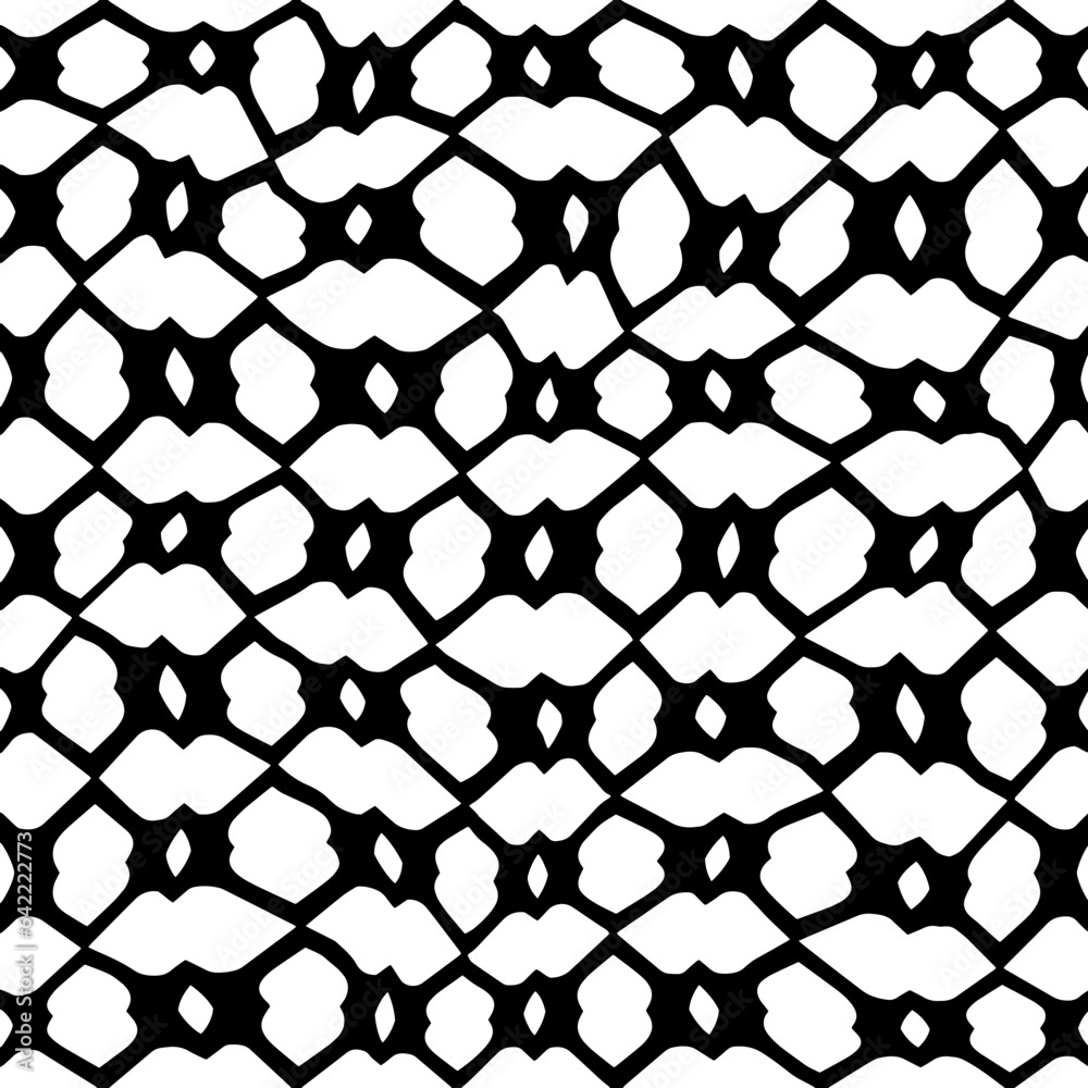 White background with black pattern.Repeat Pattern for fashion, textile design, on wall paper, wrapping paper, fabrics and home decor. Seamless pattern in grunge style. White background with black pattern.Repeat Pattern for fashion, textile design, on wall paper, wrapping paper, fabrics and home decor. Seamless pattern in grunge style.